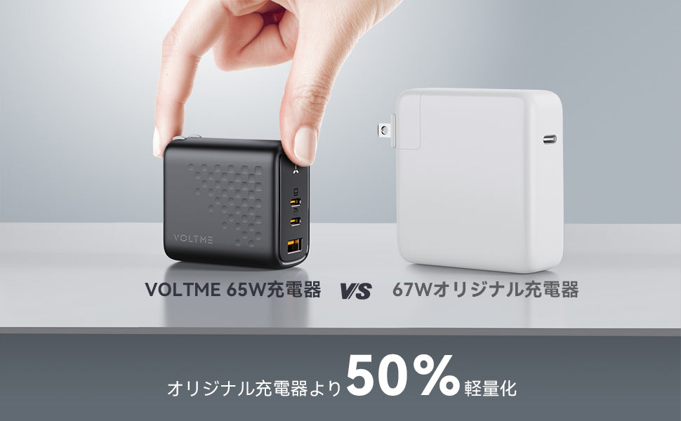 ☆人気商品☆ PD 充電器 65W VOLTME 3ポート 5 ホワイト 343 65W.jpg?v=1665299696&width=750